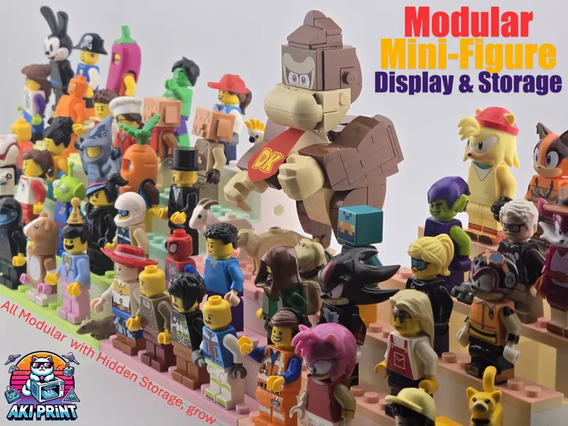 Mini-Figure Modular Storage and Display v1