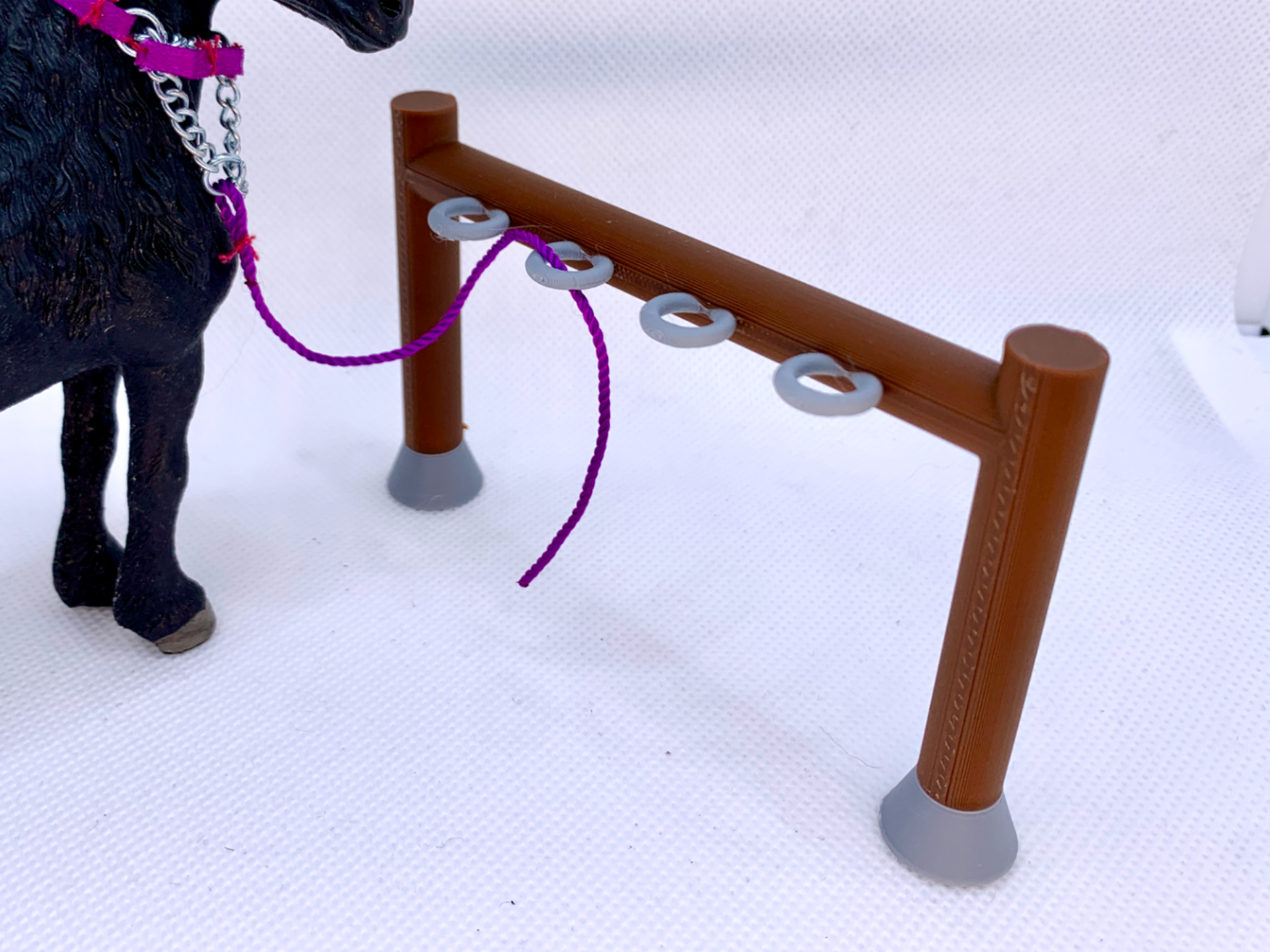Hitching Rail for Horses with hitching rings