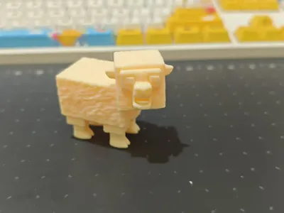 Minecraft Movie (Block Sheep) by 手废的黑山羊 MakerWorld: Download Free 3D Models