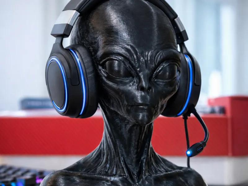 Escultura de entidade extraterrestre Zeta Reticuli
