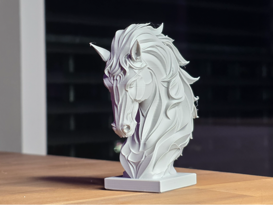 Beautiful Realistic Clay Sculpted Horse Bust