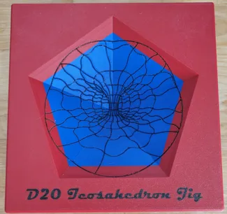 Stained Glass D20 - Icosahedron Jig
