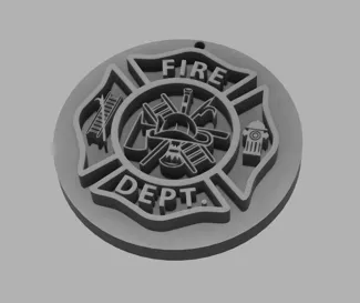 Firefighter keychain