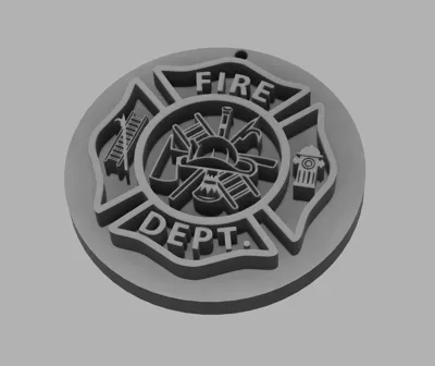 Firefighter keychain