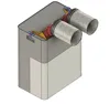 2 x Ø150 mm hose
