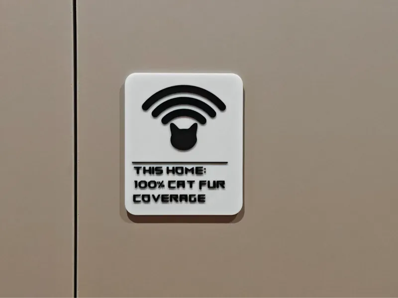 "This home:100% cat fur coverage"
