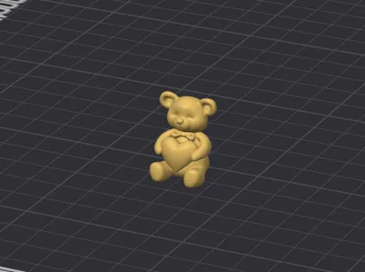 Adorable Teddy Bear with Heart