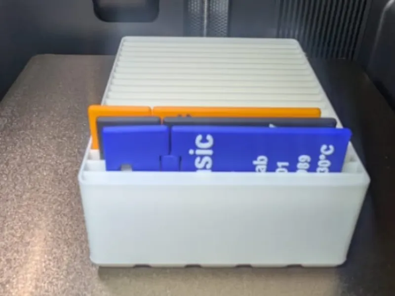 Gridfinity Aufbewahrungsbox für Filament-Etiketten