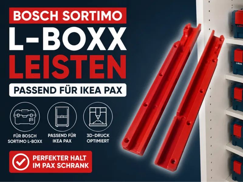 Bosch L-Boxx Schiene (alte Kiste) für IKEA Pax