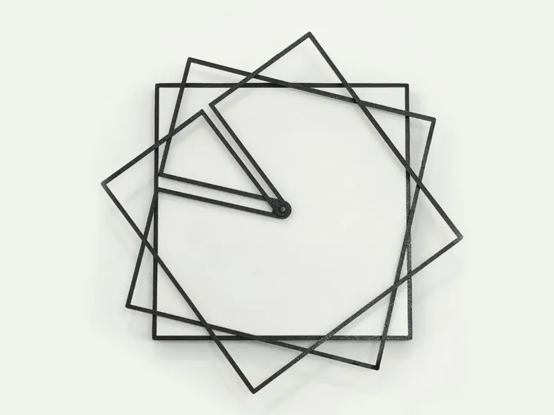 Square Rotating clock
