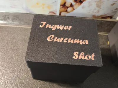 Storage box for ginger turmeric shots....