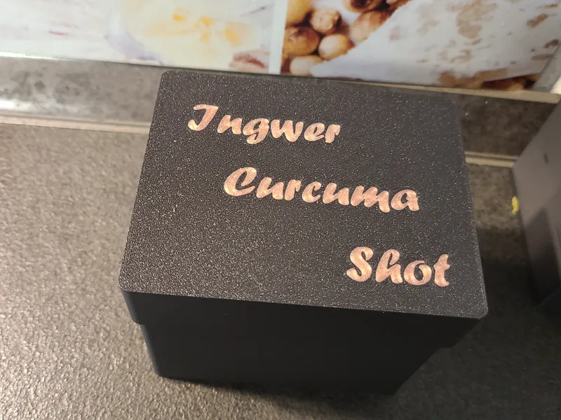 Aufbewahrungsdose für ingwer curcuma shots....