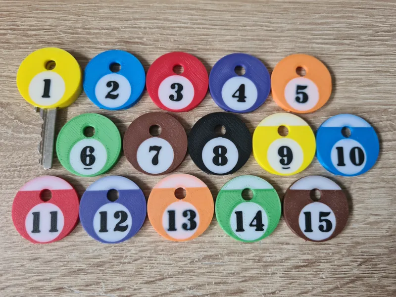 Billiard Ball Key Covers