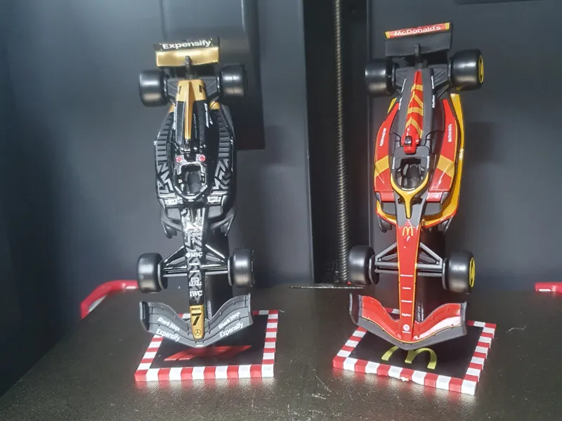 McDonalds F1 cars stand