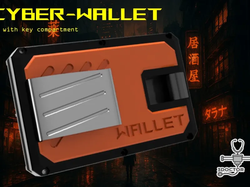 Cyber-wallet (cartera con alojamiento para llaves)