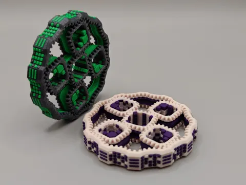 "Fragment" Square Planetary Gears Fidget Spinner view 4