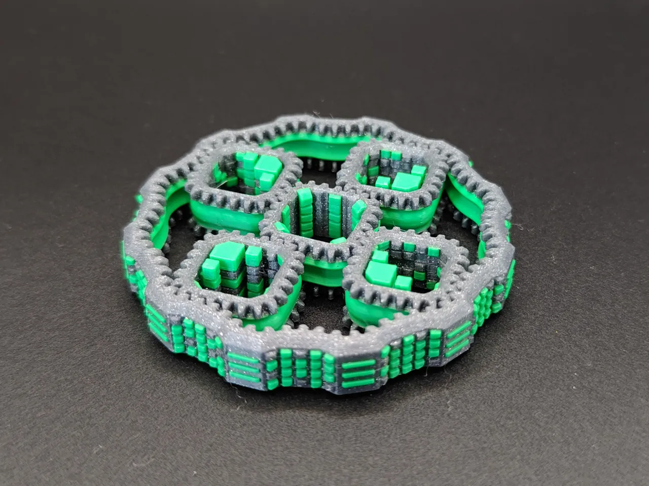 "Fragment" Square Planetary Gears Fidget Spinner view 2