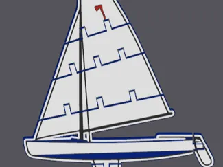 Pirat Jolle Anhänger