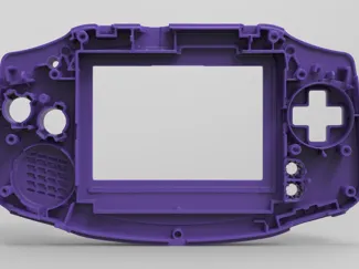 Gameboy advance front shell