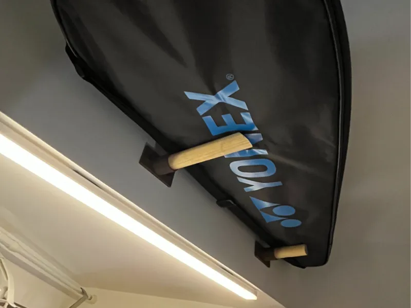 wooden rod holder