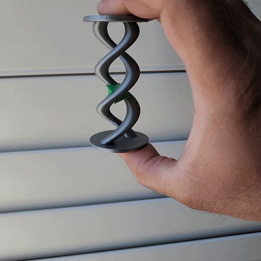 Double Helix DNA Fidget - Wedge version