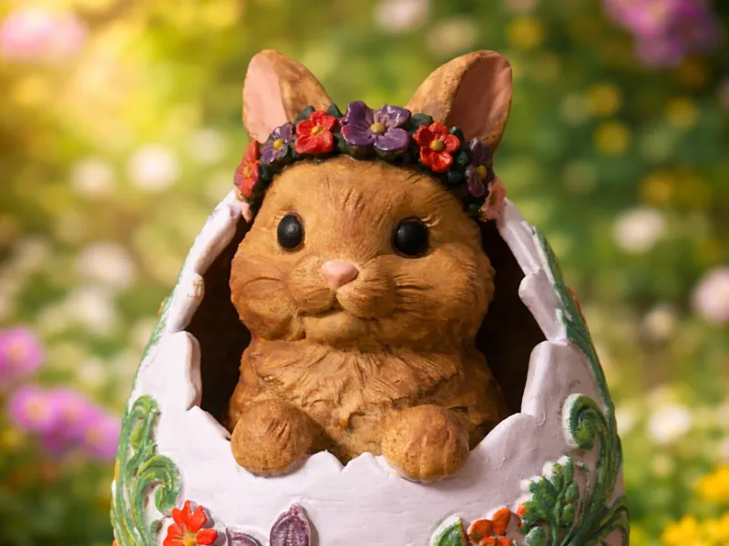 Hase im Osterei