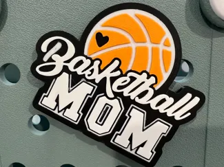 Basketball Mom Bogg Bag Charm