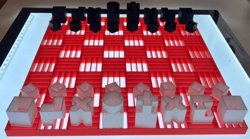 Ghost of Bauhaus Chess Set
