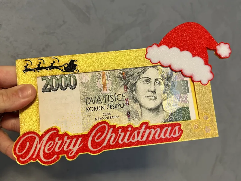 Merry christmas gift card - VOUCHER, MONEY