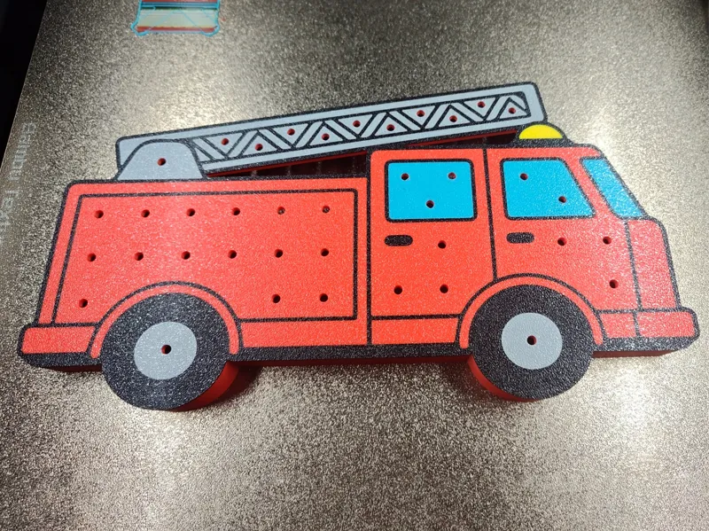 fire truck peg beads