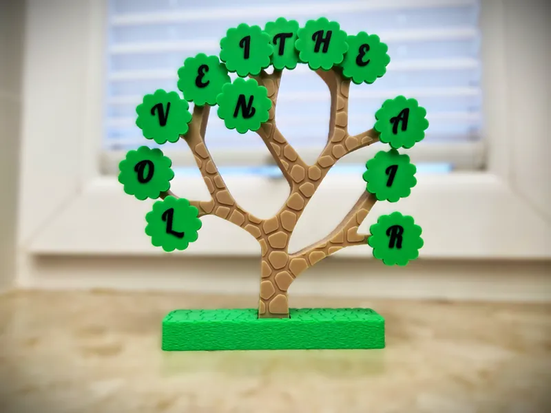 Customizable  Tree - A 3-Part 3D Print