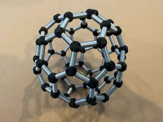 C60 (Buckminsterfullerene) Buckyball Model