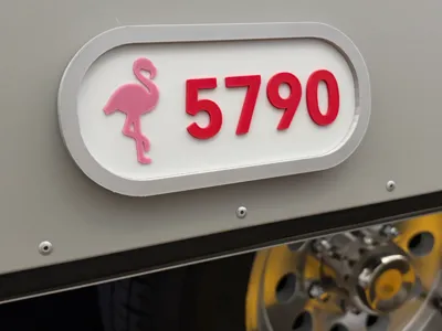 Airstream Customizable BRN Badge
