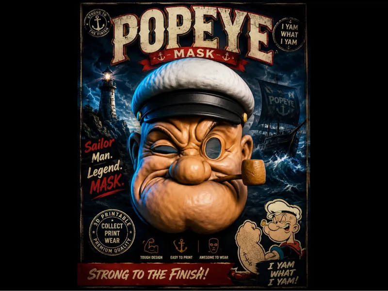 POPEYE MASK 4 colors