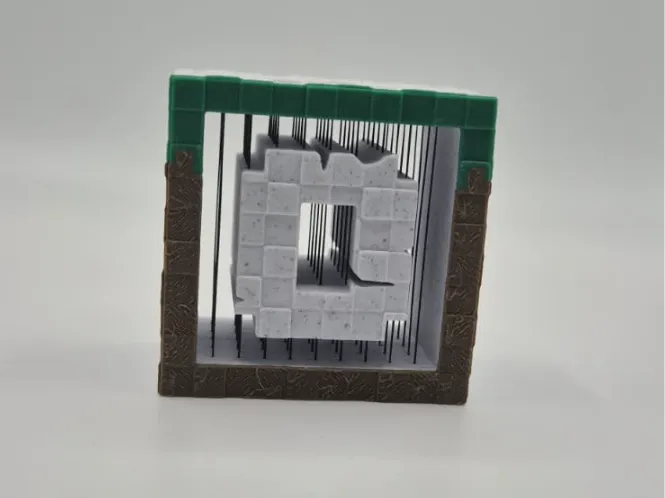 Minecraft Buchstabe-O String Art Alphabet
