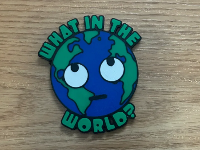 What In The World? Office Magnet