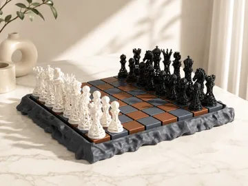 Letrero o emblema decorativo: Gothic Filigree Chess Set — vista de referencia 4