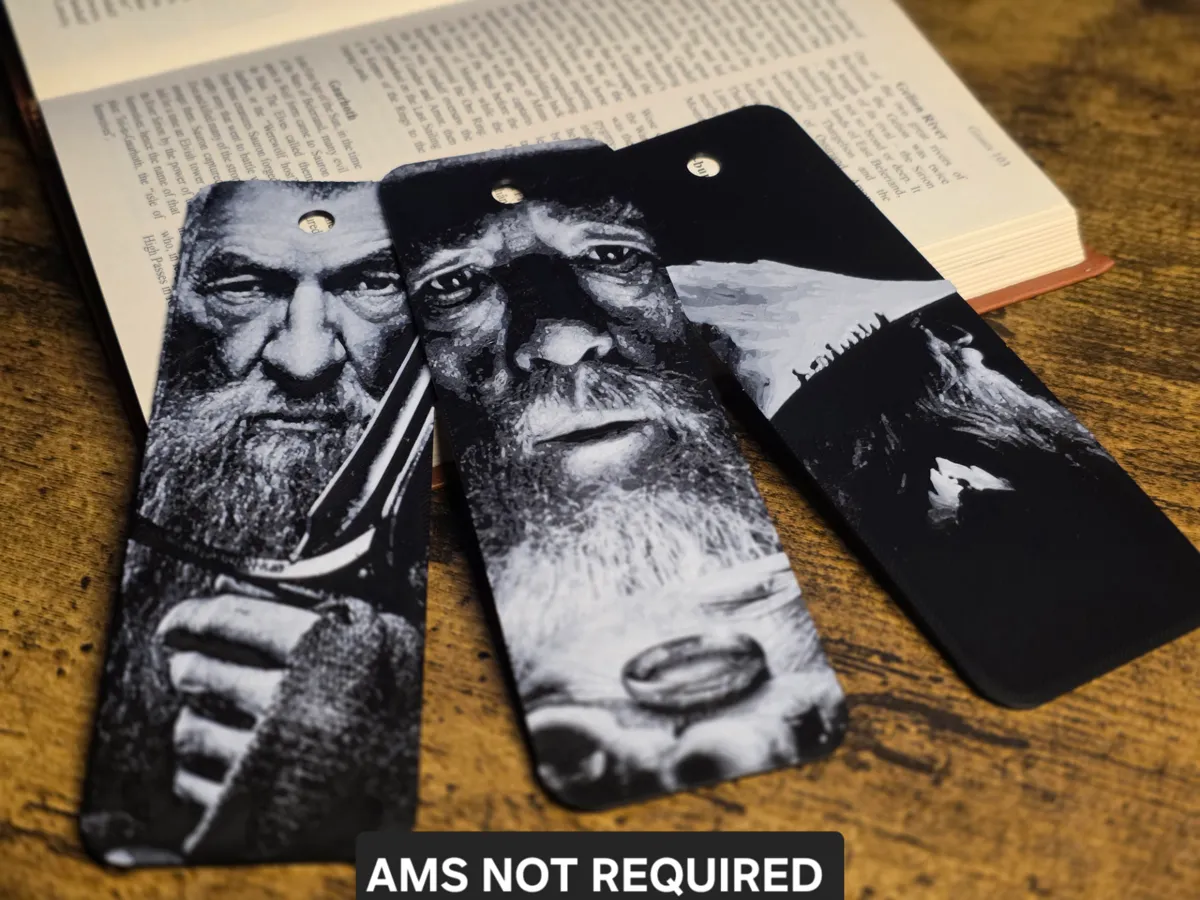 Koleksiyonluk Üçlü Yüzükler Temalı Dekoratif Kitap Ayracı Seti - Özel Tasarım, Süs, Hediye