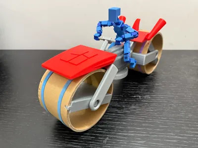 Reusing Cardboard Spools: Mega Bike