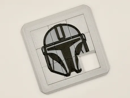 Mandalorian Helmet Sliding Tile