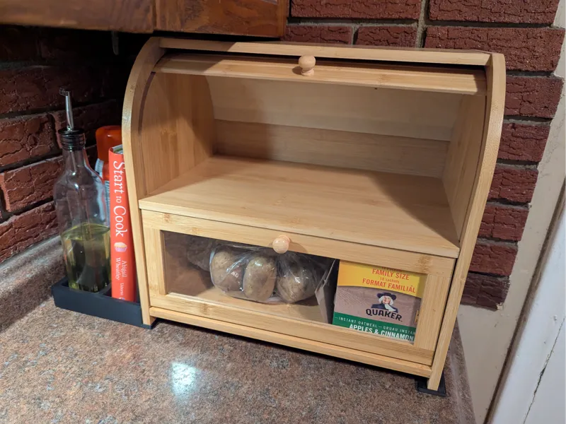 Bread Box Base with Trays Below