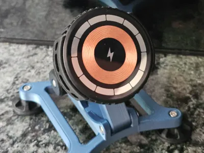 Qi charger with fan phone stand adapter