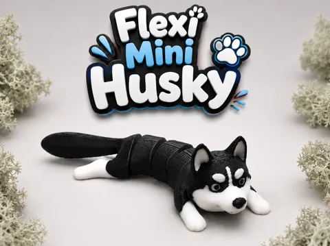 Modelo para impresión 3D: Flexi Mini Husky — referencia de MakerWorld