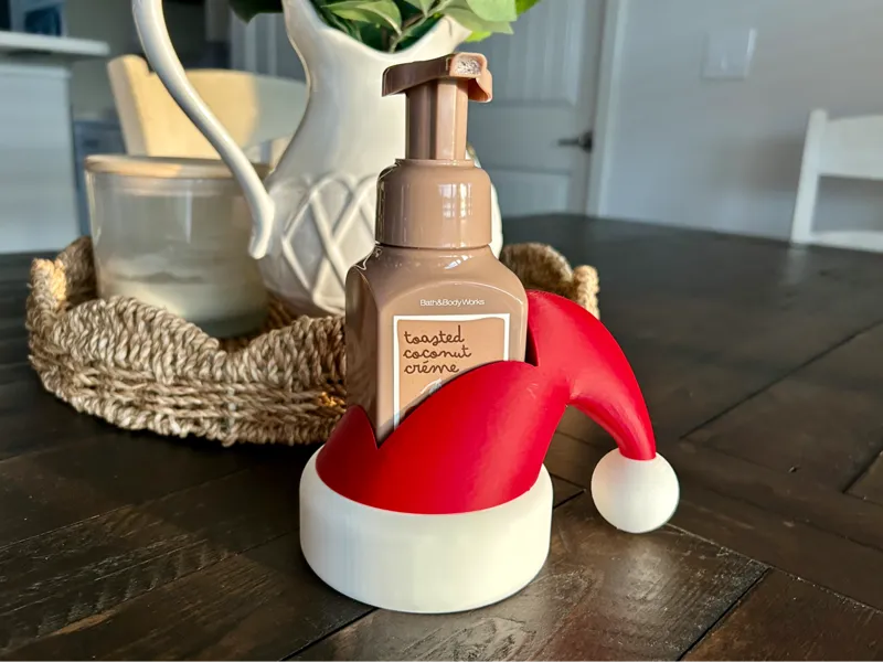Santa Hat Soap Dispenser Sleeve 