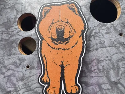 chow chow lamp
