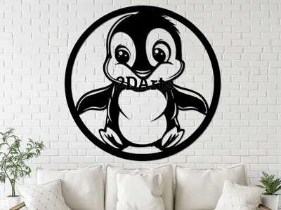 Baby Penguin – STL for 3D & Laser Cut