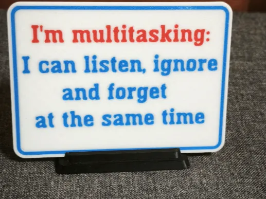I AM MULTITASKING - funny sign 