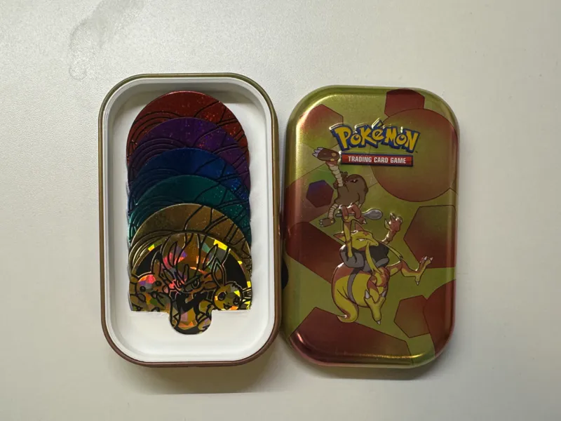 Pokémon Mini Tin Insert for 6 Jumbo Coins (51.5mm)