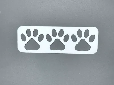Paw print book mark