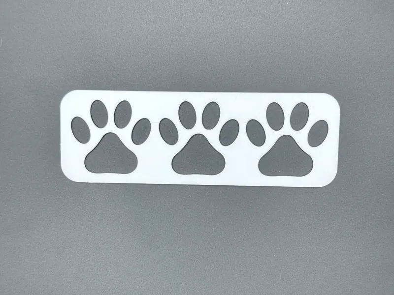 Paw print book mark